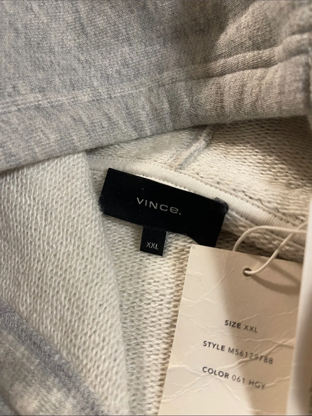 Vince Men's Crewneck Hoodie - Light Gray